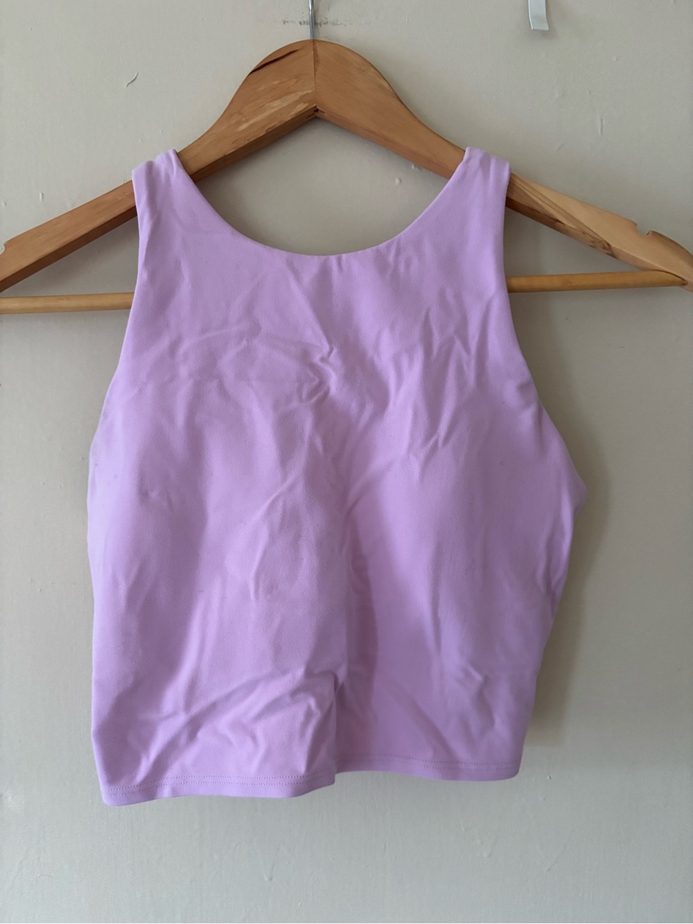 Athleta Lavender Scoop Neck Crop Tank